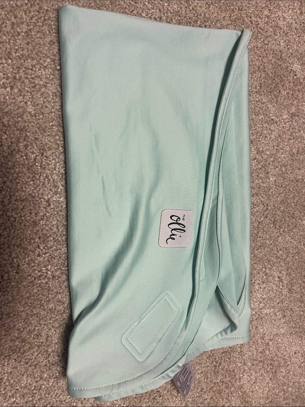 The Ollie Mint Green swaddle wrap
